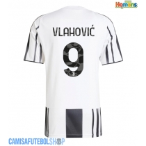Camisa de time de futebol Juventus Dusan Vlahovic #9 Replicas 1º Equipamento 2025-26 Manga Curta